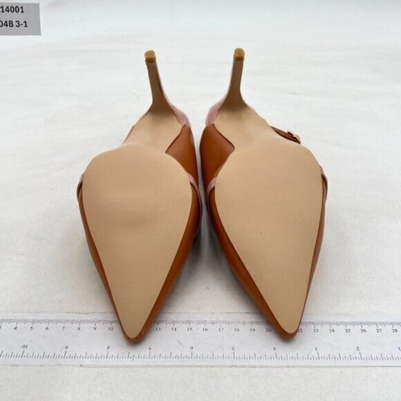 FSJ Pink Women Classy Pointed Toe Thin High Heel Slingback Pump Office Prom - Picture 7 of 8